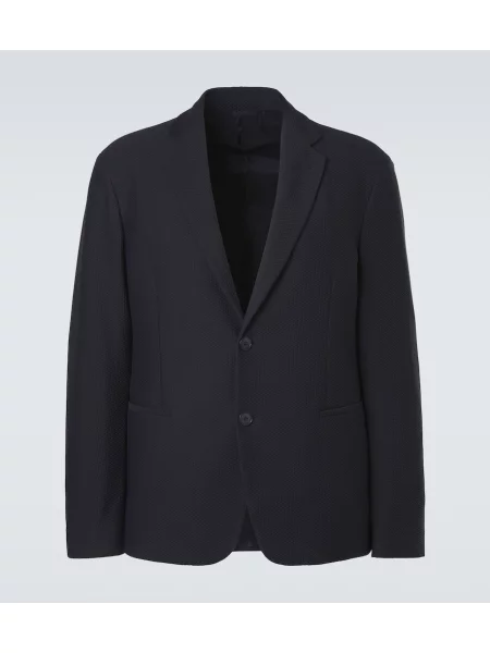 Sacou Giorgio Armani tricotate albastru