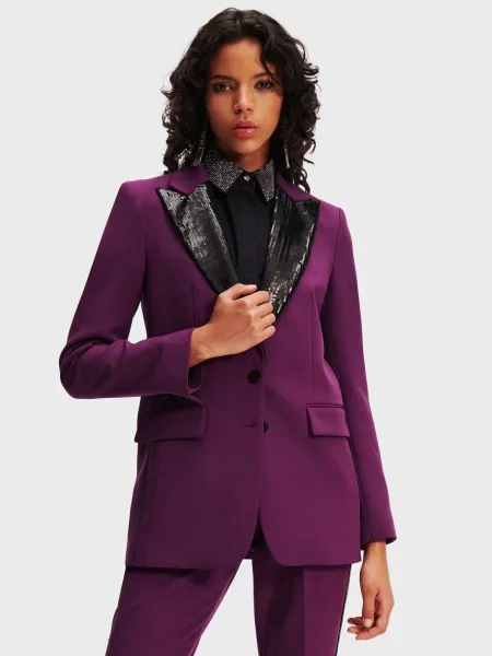 Піджак Karl Lagerfeld фіолетовий