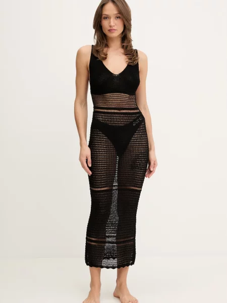 Obleka Guess LUNA črna