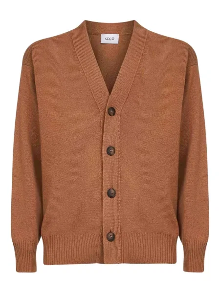 Cardigan D4.0 cu decolteu în V maro