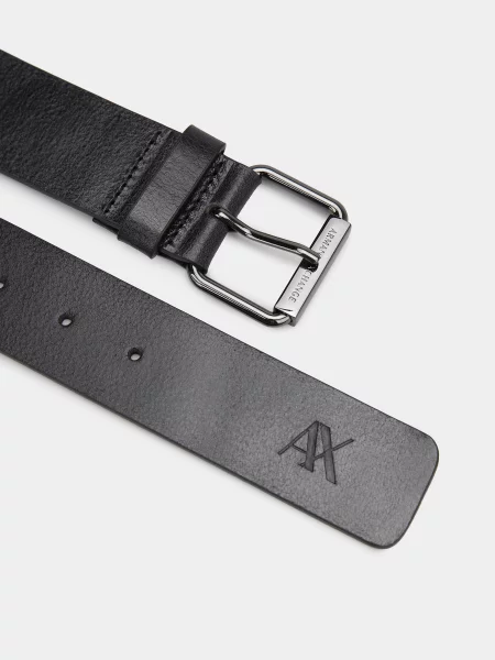 Armani Exchange Ремінь Шкіра чорний