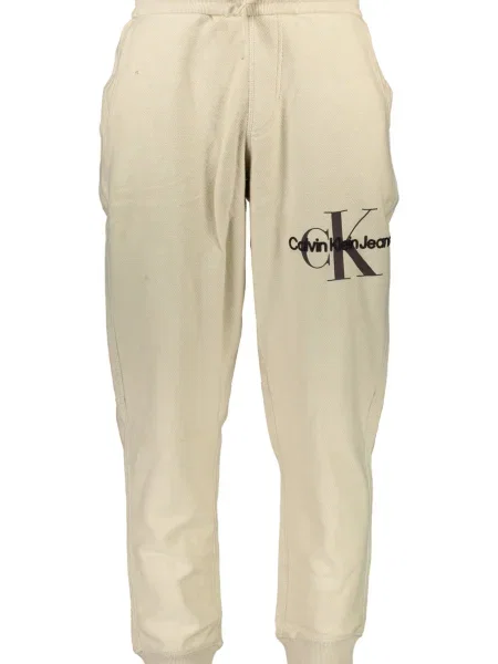 Hlače Calvin Klein bež