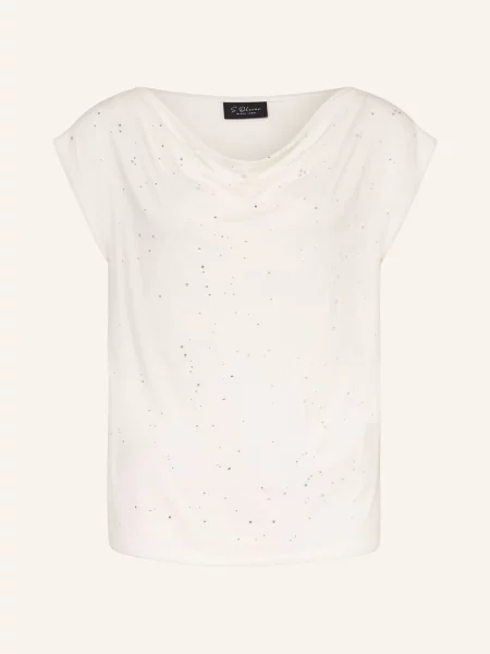 Top S.oliver Black Label s kamínky bílý