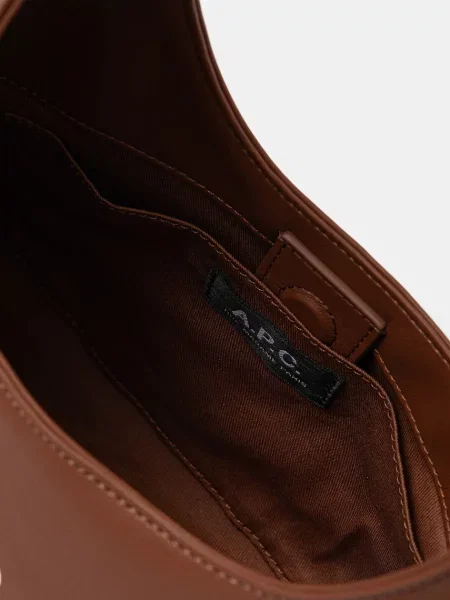 Torebka A.p.c. skórzana brązowa