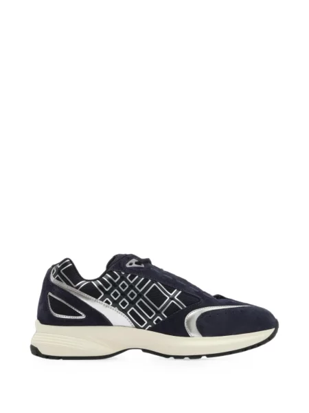 Sneakerși Burberry din piele de căprioară albastru