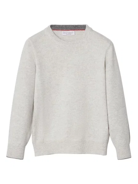 Sweter dziecięcy Brunello Cucinelli szary