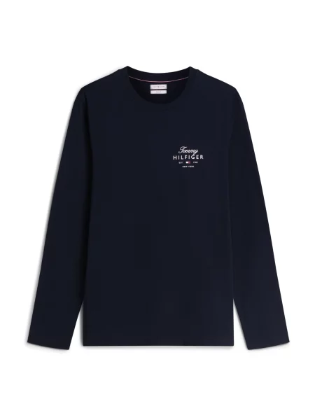 TOMMY HILFIGER Tricou bleumarin alb
