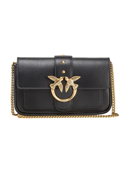 Elegantná crossbody kabelka Pinko čierna
