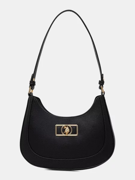 U.S. Polo Assn. torebka rogal z imitacji skóry JONES czarna