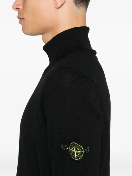 Pulover Stone Island cu strasuri negru