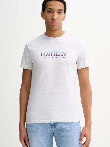 Tommy Jeans tričko šedé