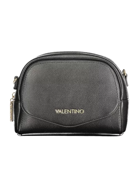 Lniana torebka Valentino By Mario Valentino czarna