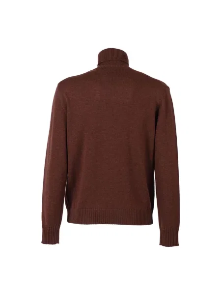 Sweter Ballantyne wełniany brązowy
