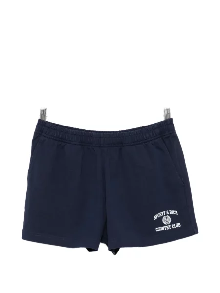 Pantaloni scurți Sporty & Rich cu imagine albastru