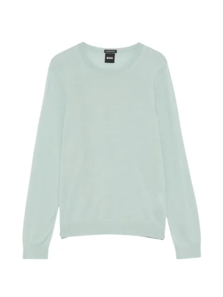 Top Boss cu decolteu rotund verde