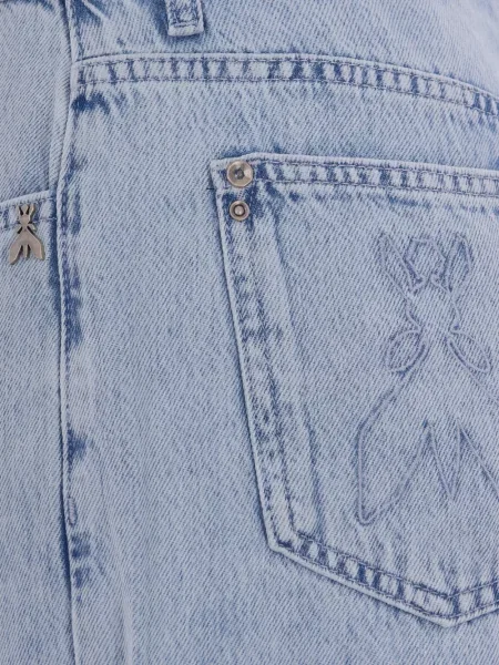Blugi Patrizia Pepe cu broderie albastru