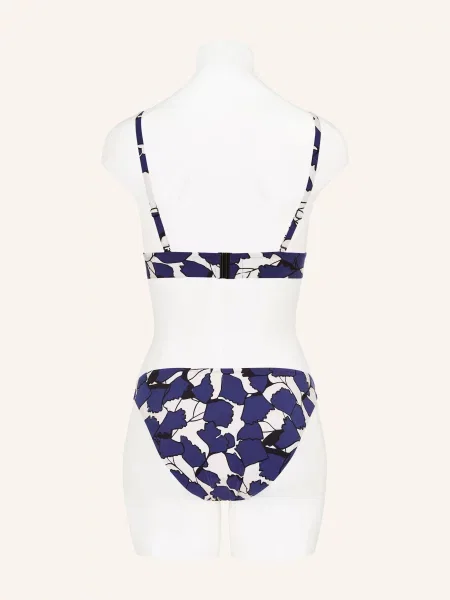 Maryan Mehlhorn Dół Od Bikini Basic Blue Leaves blau czarny