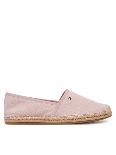 Tommy Hilfiger Espadrilky Flag Canvas Espadrille růžová