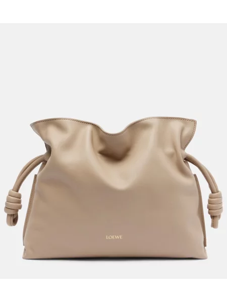 Geanta de piele Loewe din piele bej