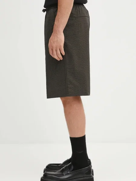 Maison Kitsuné pantaloni scurți Elasticated Bermuda verde