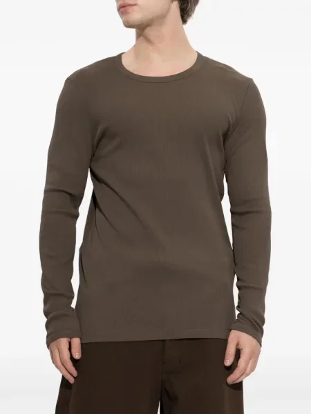 Lung tricou Lemaire maro