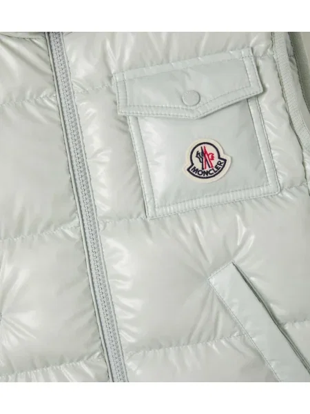 Gyerek pehelymellény Moncler Enfant szürke