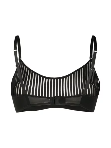 Dryžuotas liemenėlė Maison Close juoda