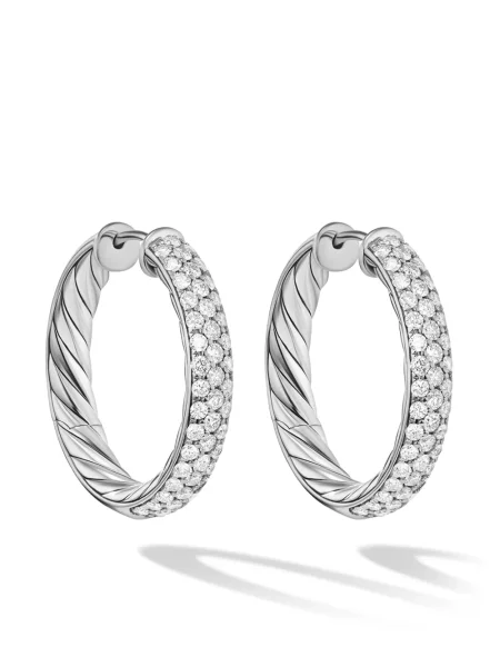 Cercei David Yurman argintiu
