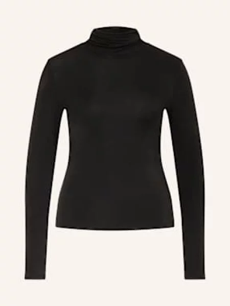 Sweter Boss z długim rękawem z lyocellu czarny