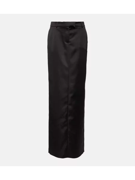 Satynowa maksi spódnica maxi Giuseppe Di Morabito czarna