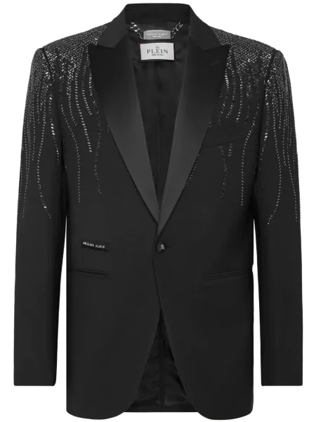 Sacou Philipp Plein cu mărgele negru