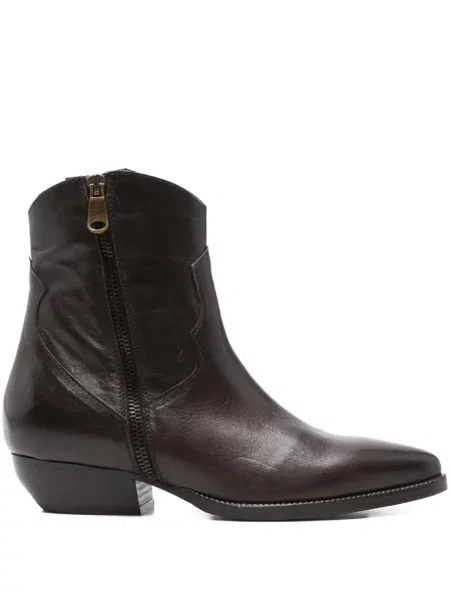 Botine Curiositè din piele cowboy maro