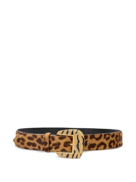 Curea Roberto Cavalli cu imagine cu model leopard maro