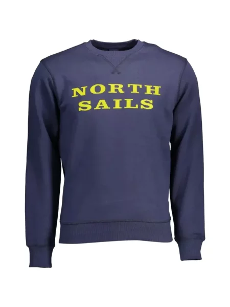 Hanorac crewneck North Sails cu decolteu rotund albastru