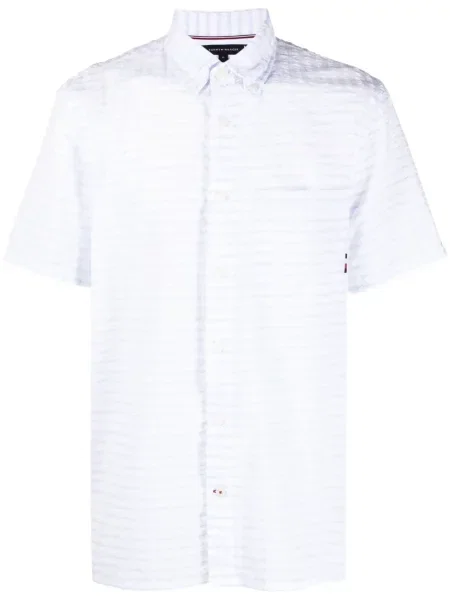 Cămașă Tommy Hilfiger scurtă alb