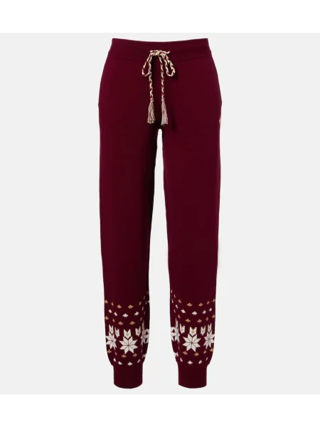 Pantaloni de trening The Upside tricotate bordo