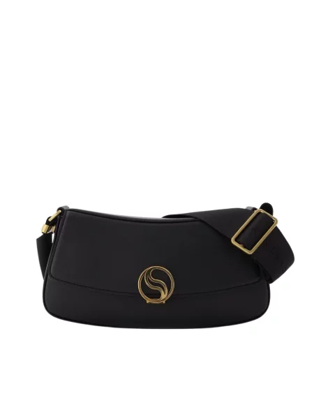 Mała torebka hobo Stella Mccartney skórzana czarna