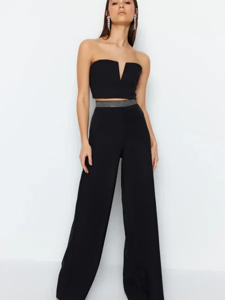 Pantaloni Trendyol negru