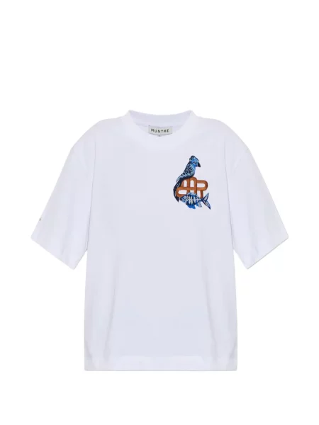 Tricou Munthe cu broderie alb