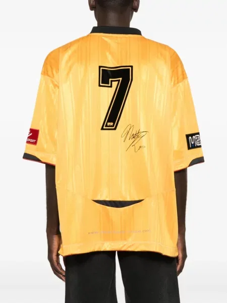 Tričko Martine Rose s výstřihem do v žluté