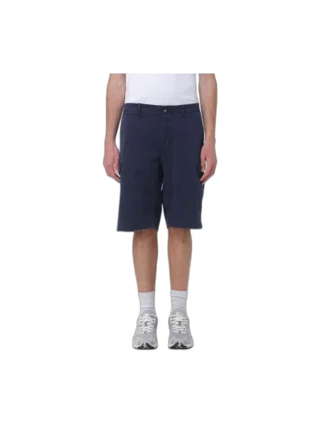 Szorty cargo Blauer ze stretchu niebieskie