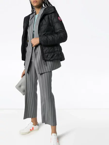 Płaszcz Canada Goose z kapturem czarny