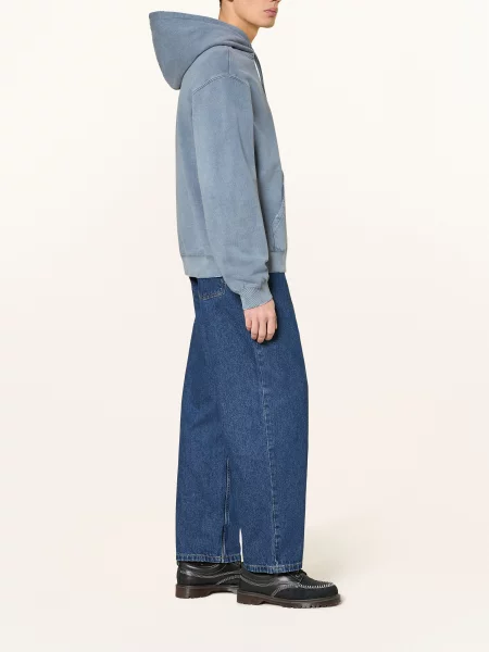 Business mikina s kapucí Carhartt Wip s kapucí modrá