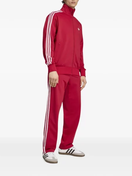 Vestă Adidas alergare cu dungi tricotate albastru