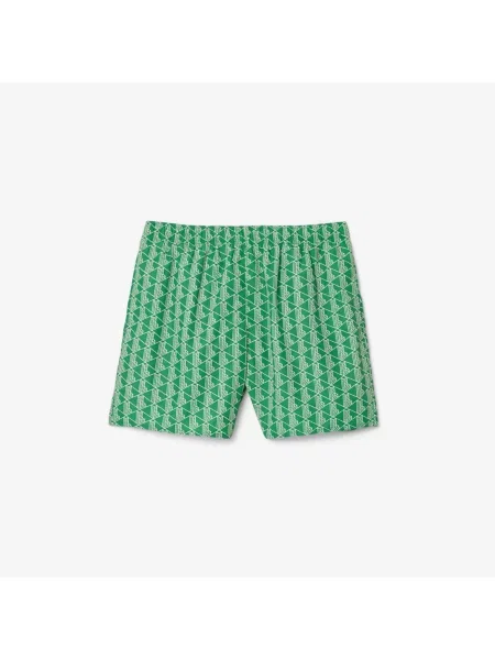 Lacoste Kąpielówki Z Nadrukiem Monogramu zielony