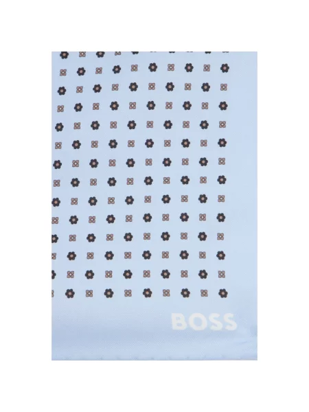 Szal Boss w geometryczne wzory niebieska