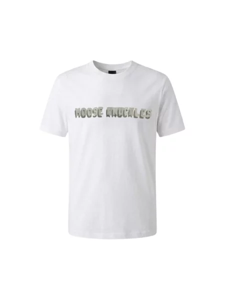 Koszulka Moose Knuckles z logo biała