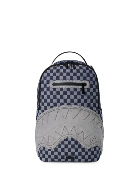Rucsac Sprayground în carouri albastru