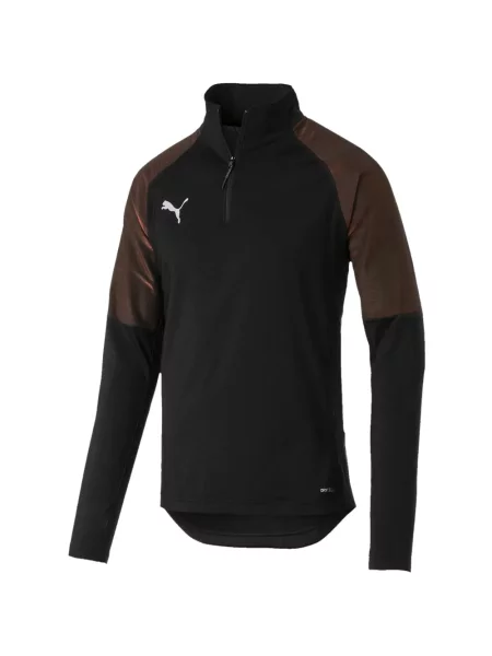 Hanorac cu fermoar Puma cu autograf negru