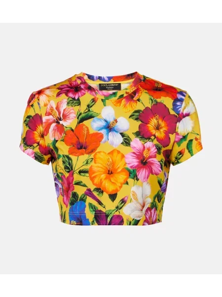 Decupat top Dolce&gabbana cu model floral